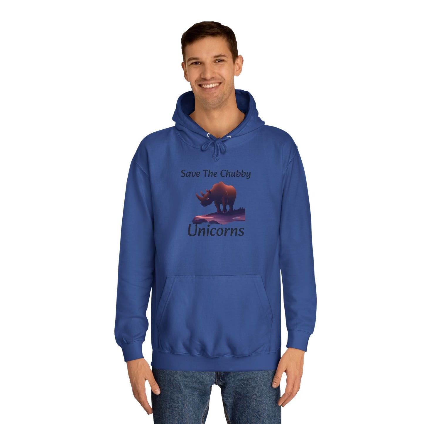 Save the Chubby Unicorns Fleece Lined Unisex Elite Hoodie