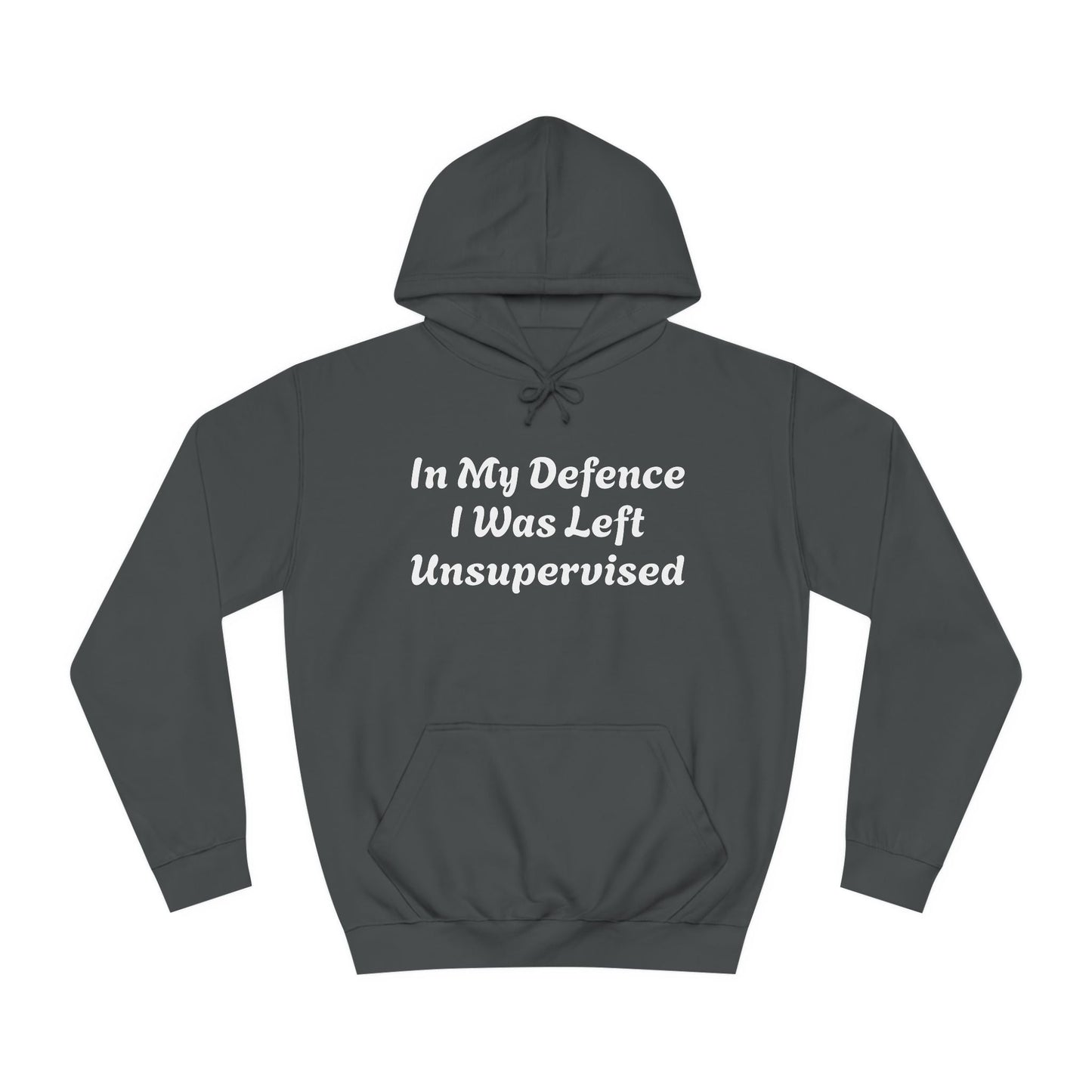 In my Defence I was left Unsupervised Unisex Hoodie Printify