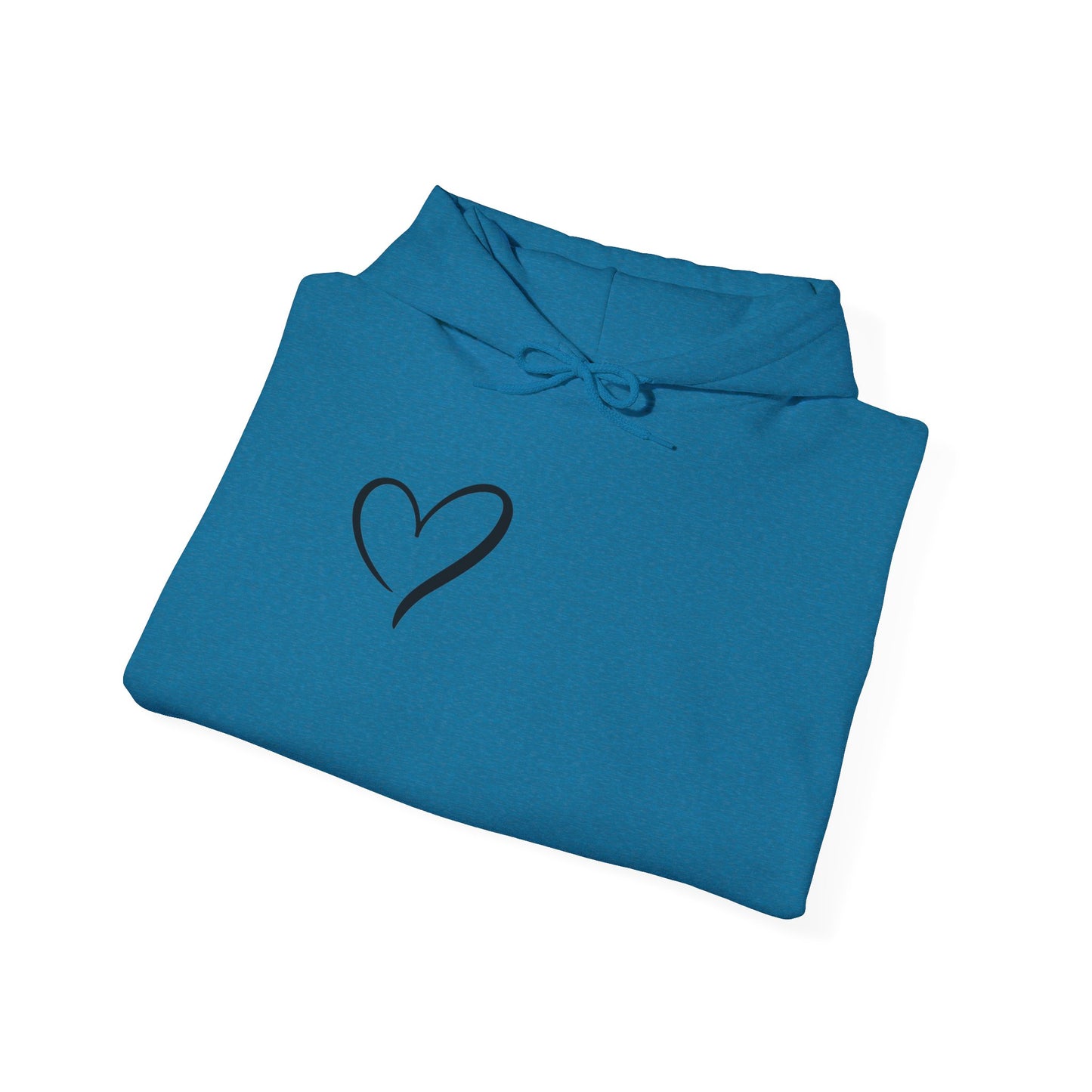 Dear person behind me the world is a better place with you in it. -the person in front of you Hooded Sweatshirt with Heart Design