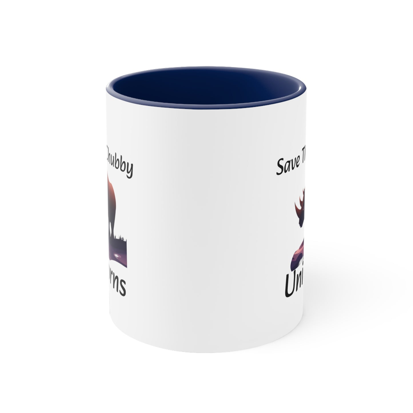 Save the Chubby Unicorns Accent Coffee Mug, 11oz - KNACK