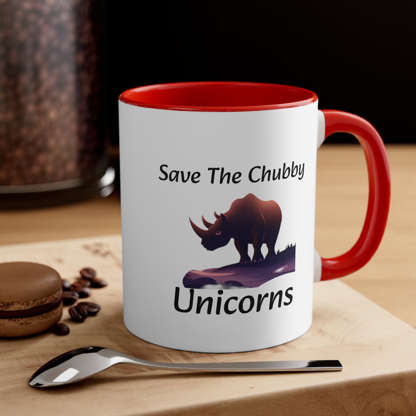 Save the Chubby Unicorns Accent Coffee Mug, 11oz - KNACK