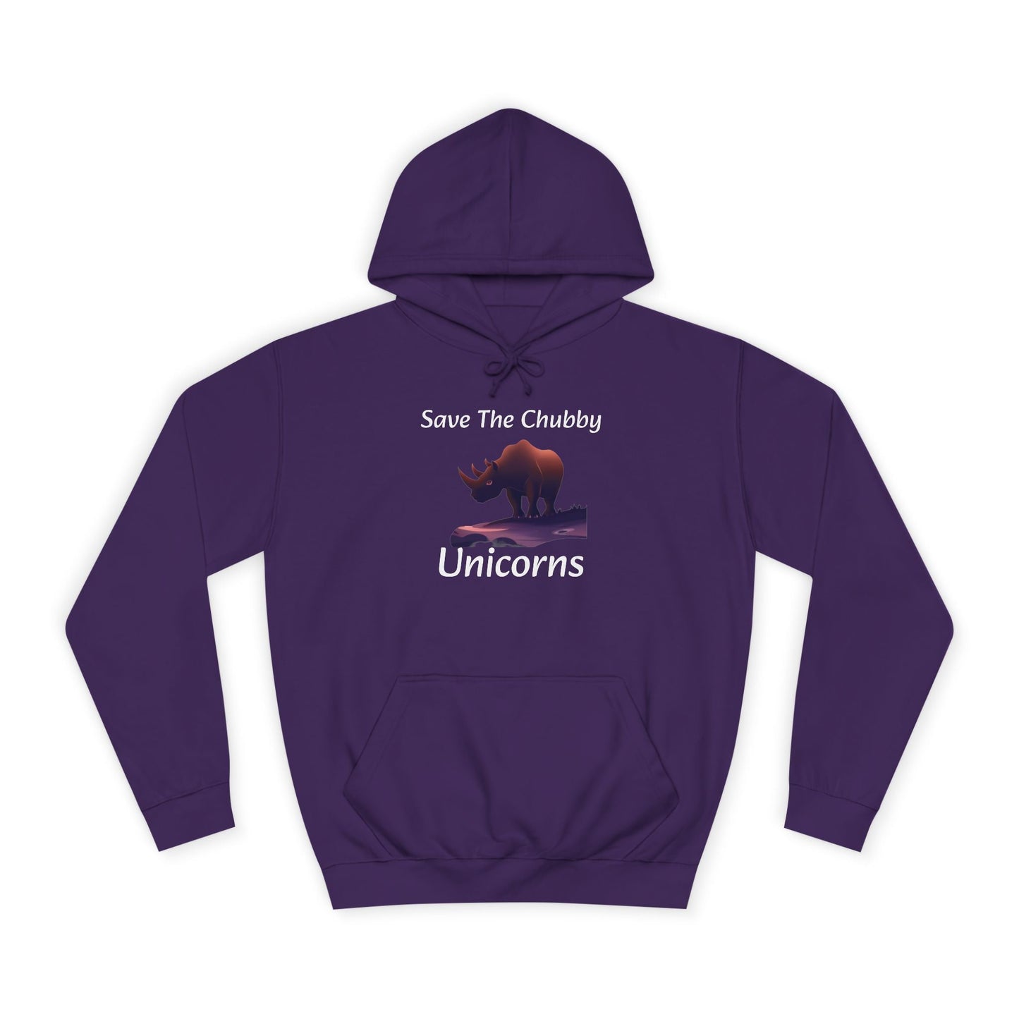 Save the Chubby Unicorns Fleece Lined Unisex Elite Hoodie