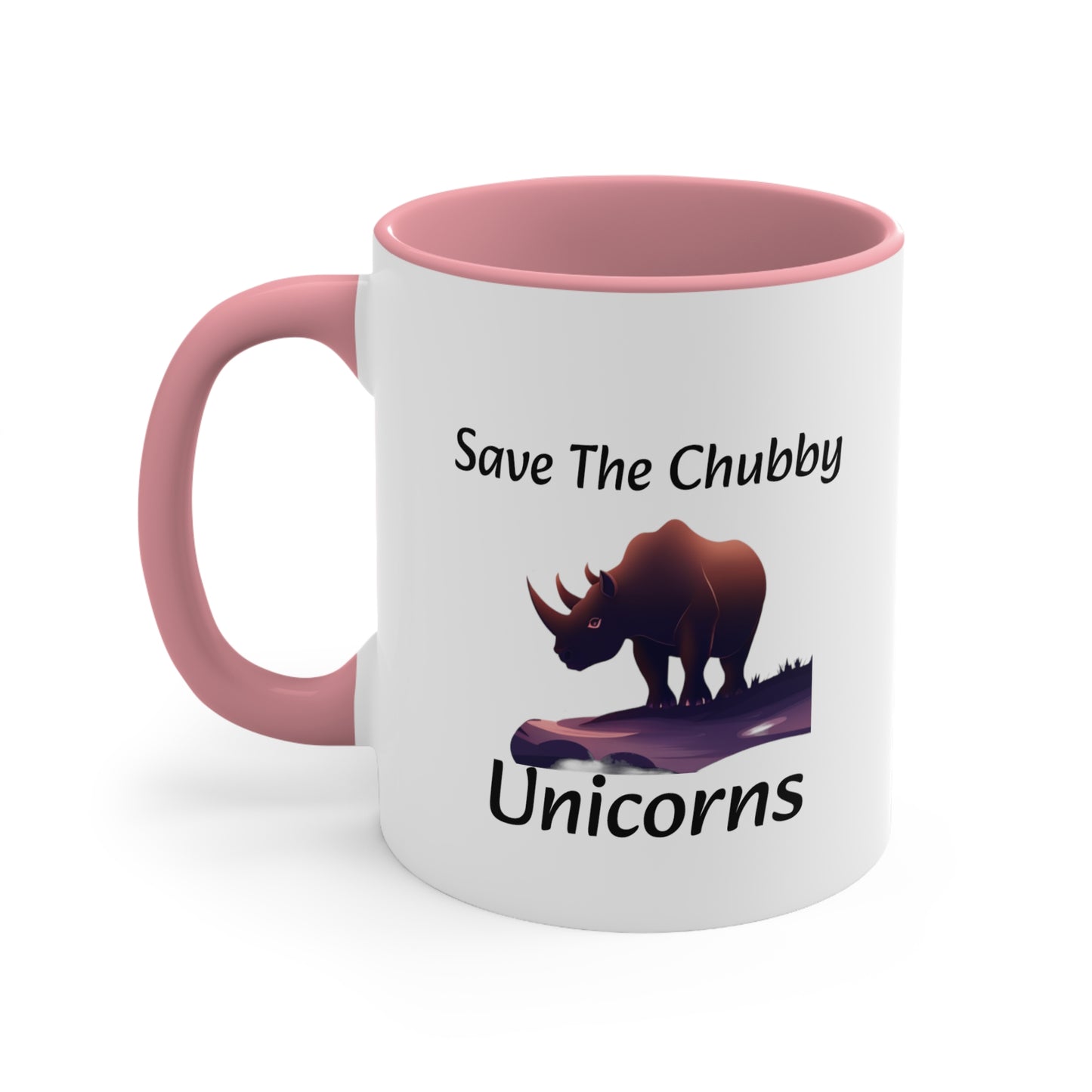 Save the Chubby Unicorns Accent Coffee Mug, 11oz - KNACK