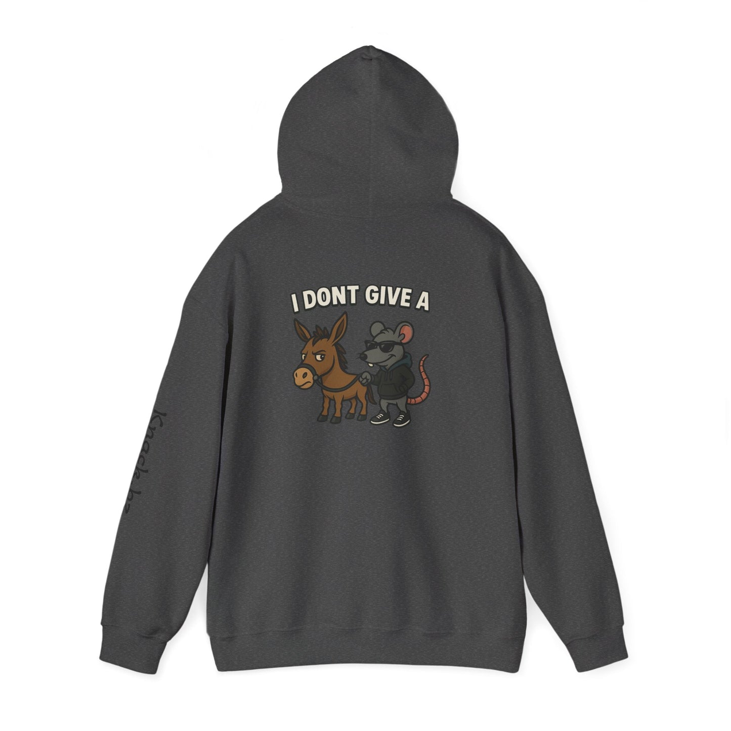 Funny Unisex Hoodie I Don't give a rats ass
