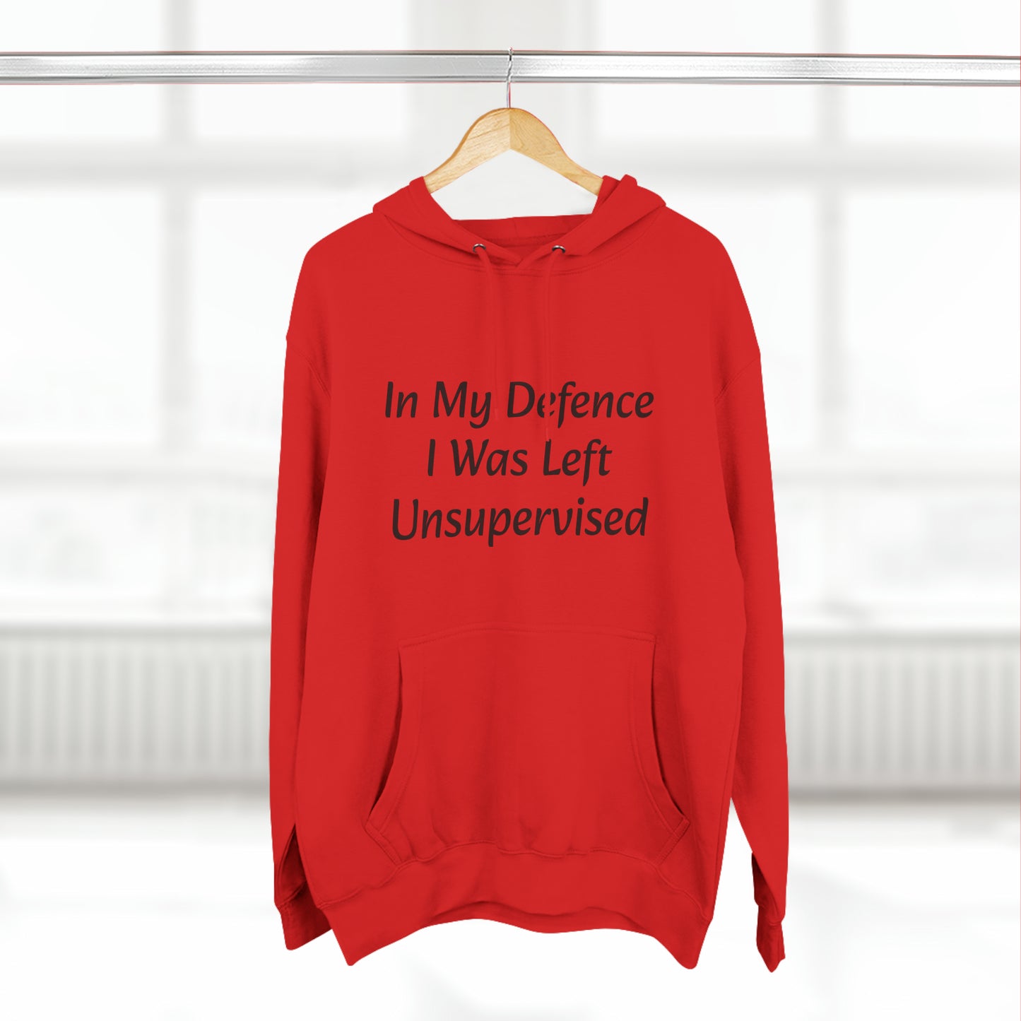 In My Defence i Was left unsupervised Fleece Unisex Elite Hoodie - KNACK