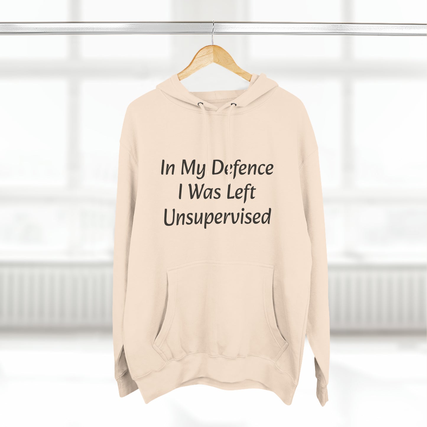 In My Defence i Was left unsupervised Fleece Unisex Elite Hoodie - KNACK