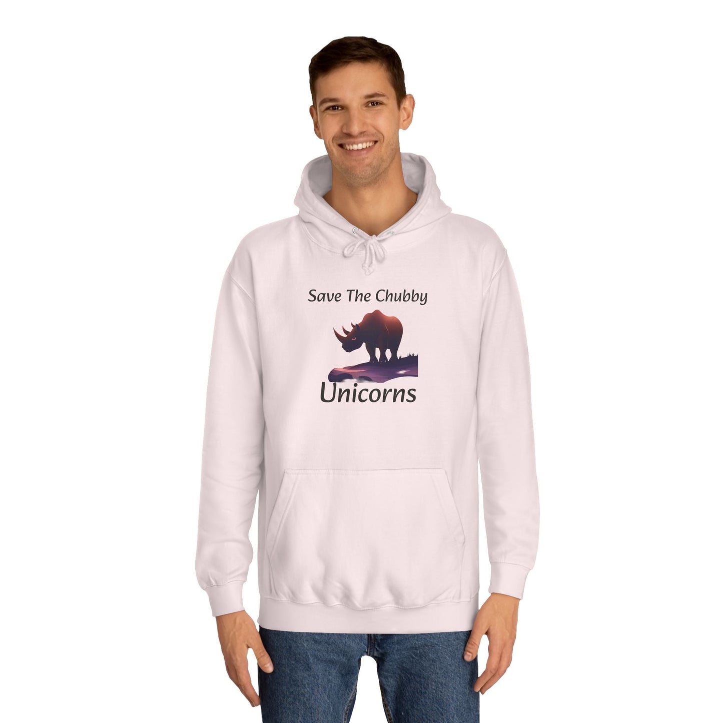 Save the Chubby Unicorns Fleece Lined Unisex Elite Hoodie