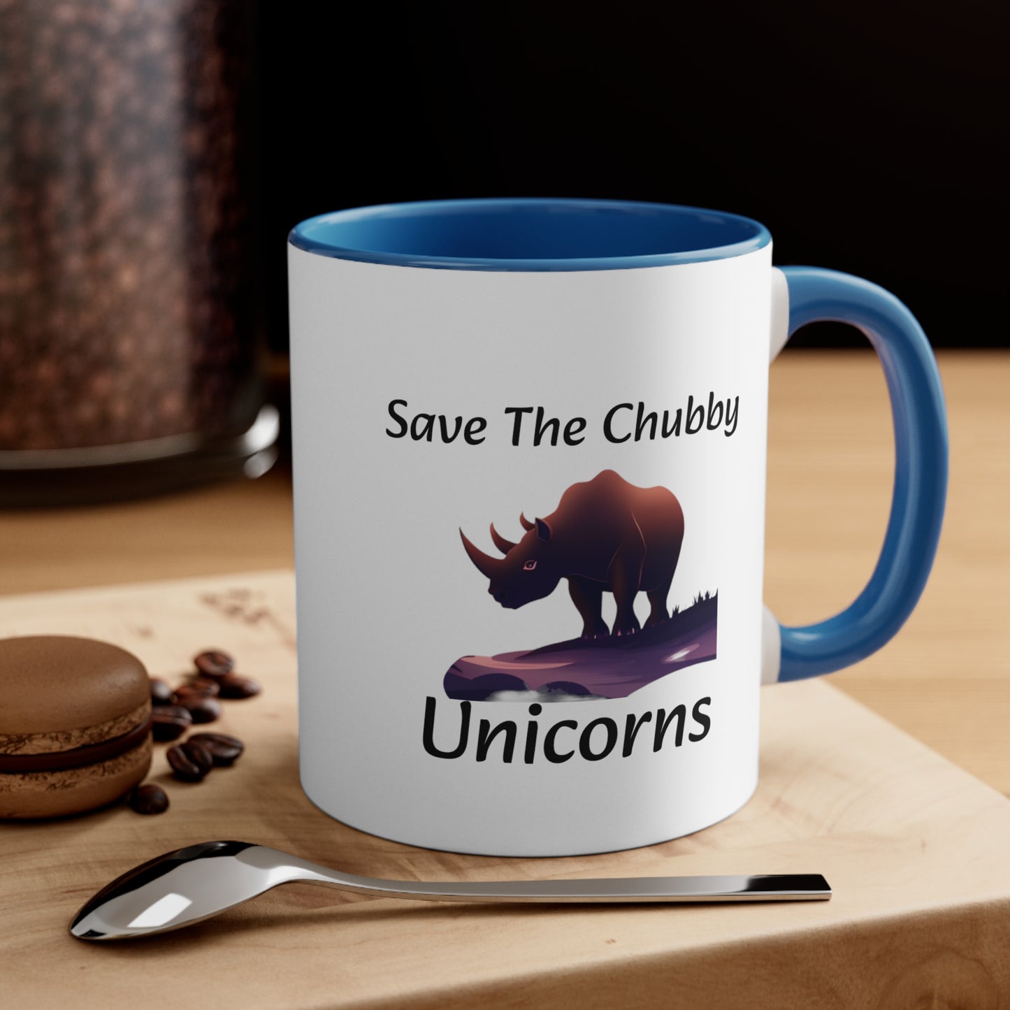 Save the Chubby Unicorns Accent Coffee Mug, 11oz - KNACK