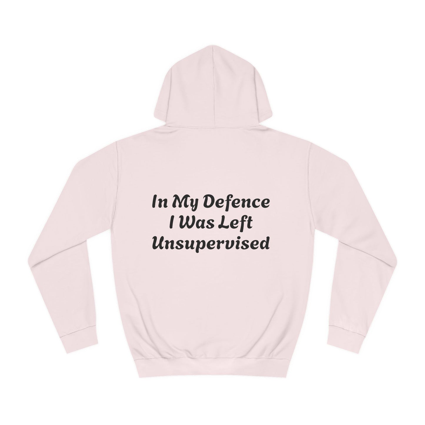 In my Defence I was left Unsupervised Unisex Hoodie