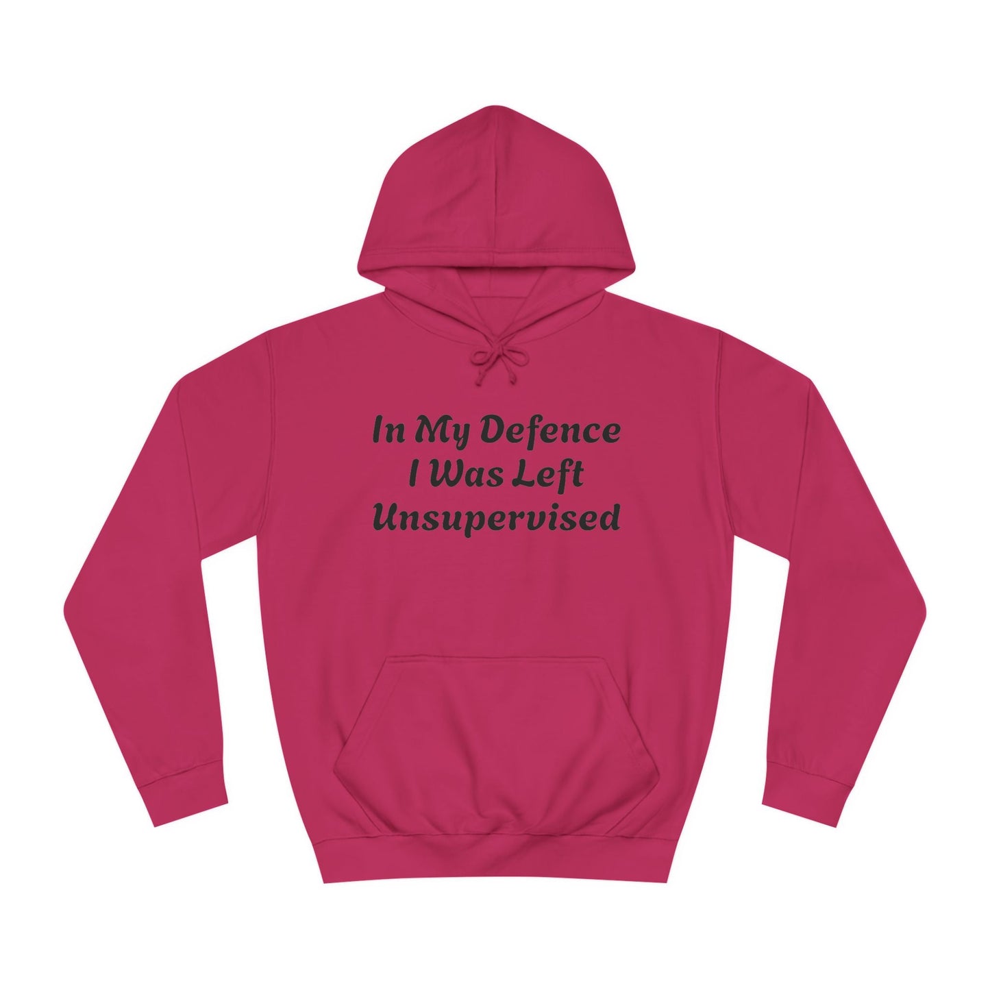 In my Defence I was left Unsupervised Unisex Hoodie Printify