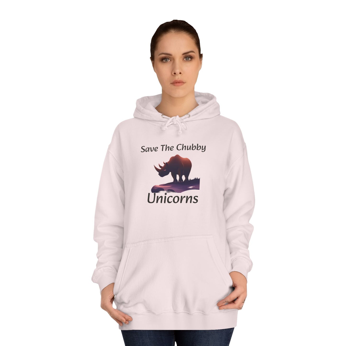 Save the Chubby Unicorns Fleece Lined Unisex Elite Hoodie
