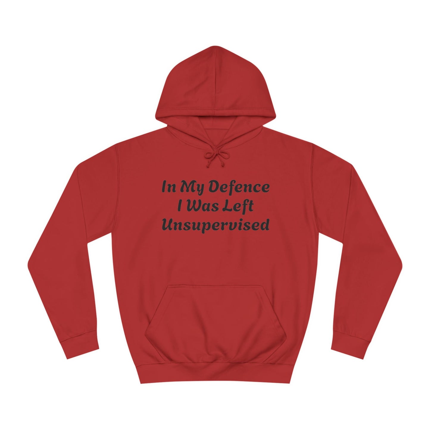 In my Defence I was left Unsupervised Unisex Hoodie Printify