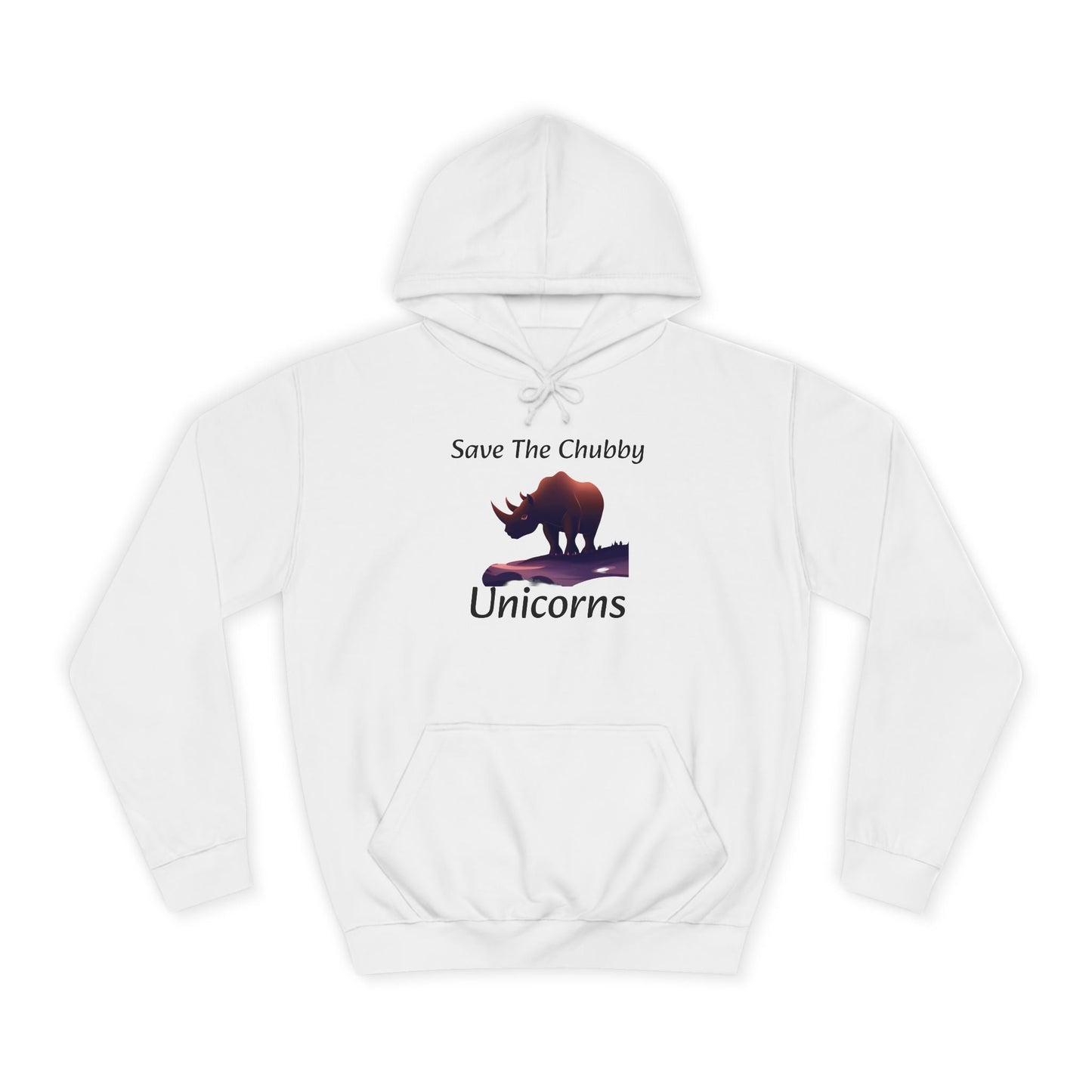 Save the Chubby Unicorns Fleece Lined Unisex Elite Hoodie