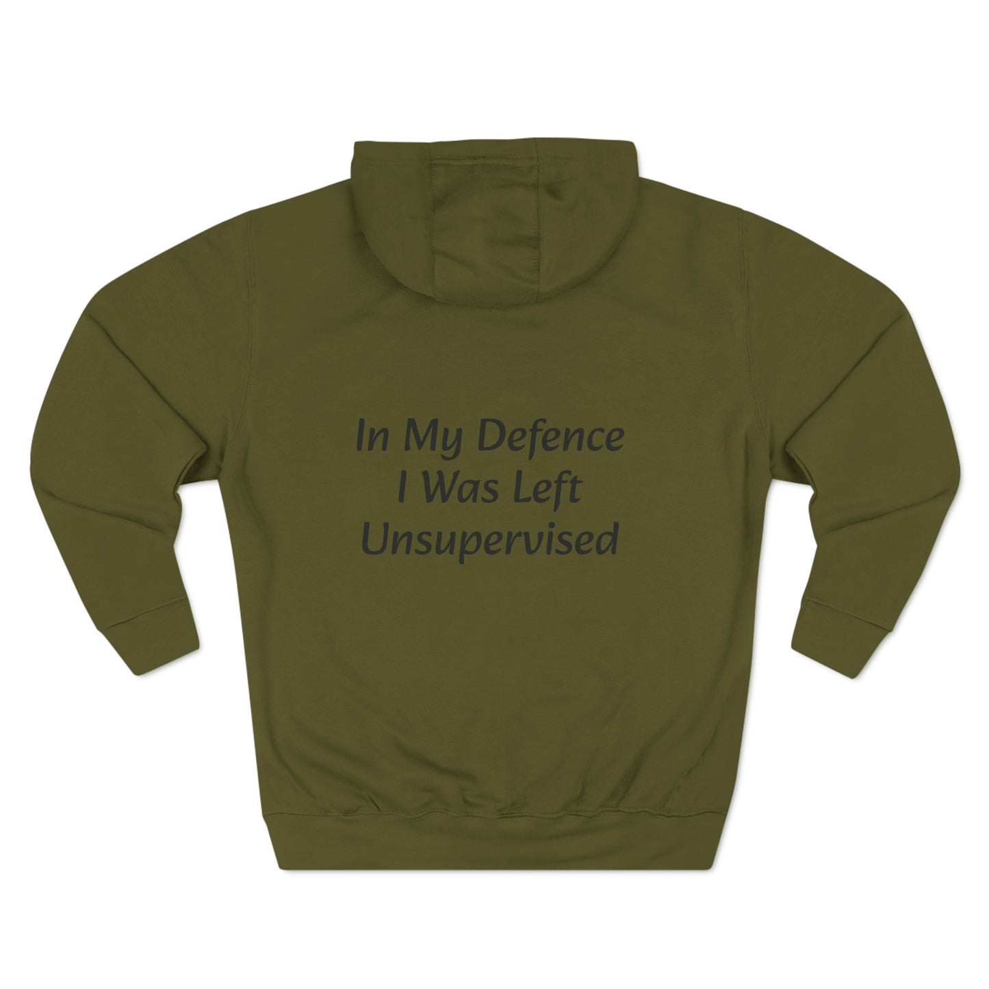 In My Defence i Was left unsupervised Fleece Unisex Elite Hoodie - KNACK