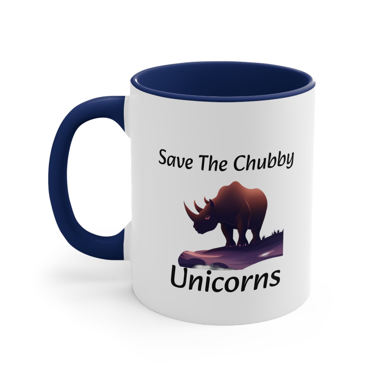 Save the Chubby Unicorns Accent Coffee Mug, 11oz - KNACK