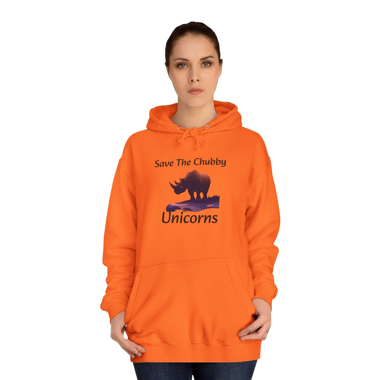 Save the Chubby Unicorns Fleece Lined Unisex Elite Hoodie