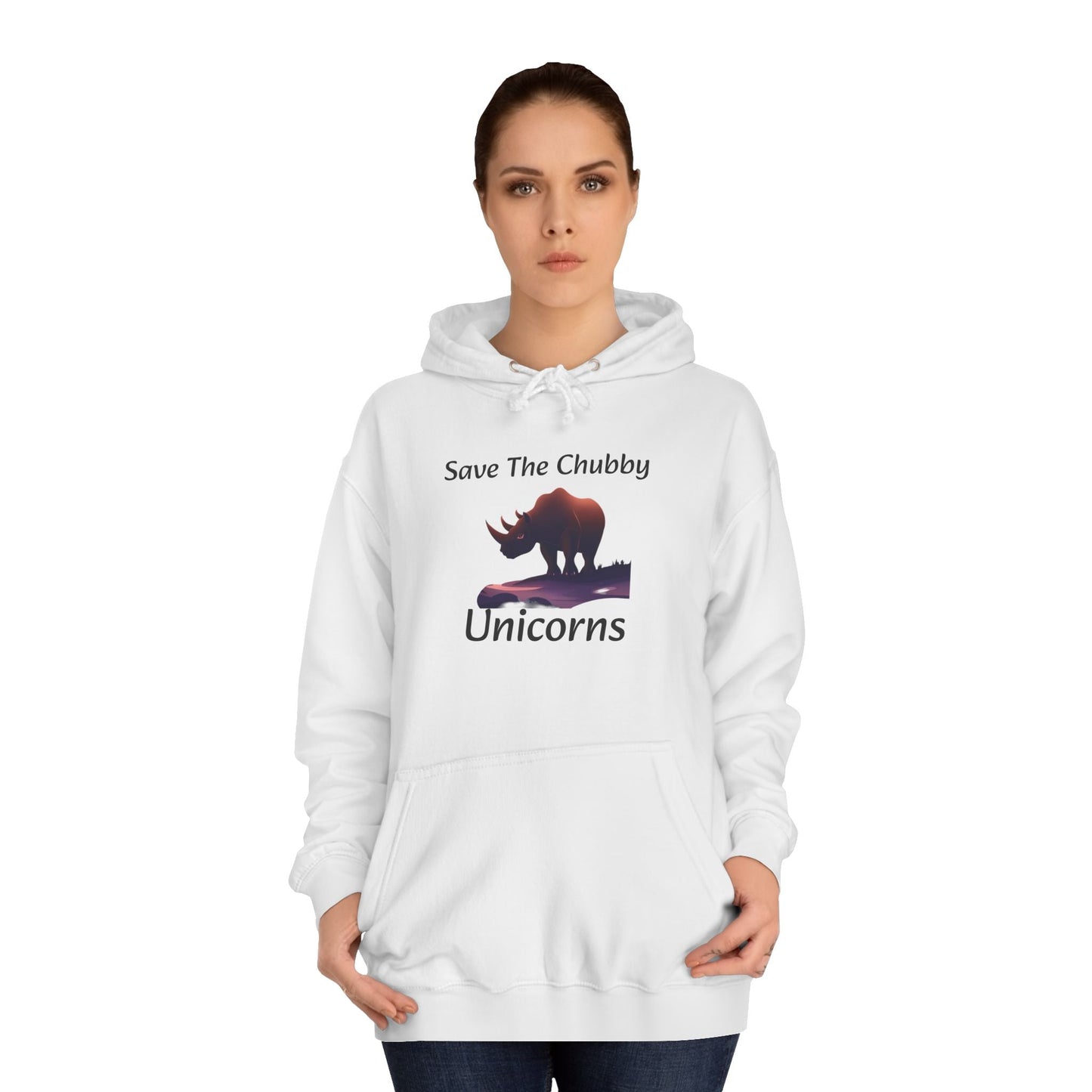 Save the Chubby Unicorns Fleece Lined Unisex Elite Hoodie