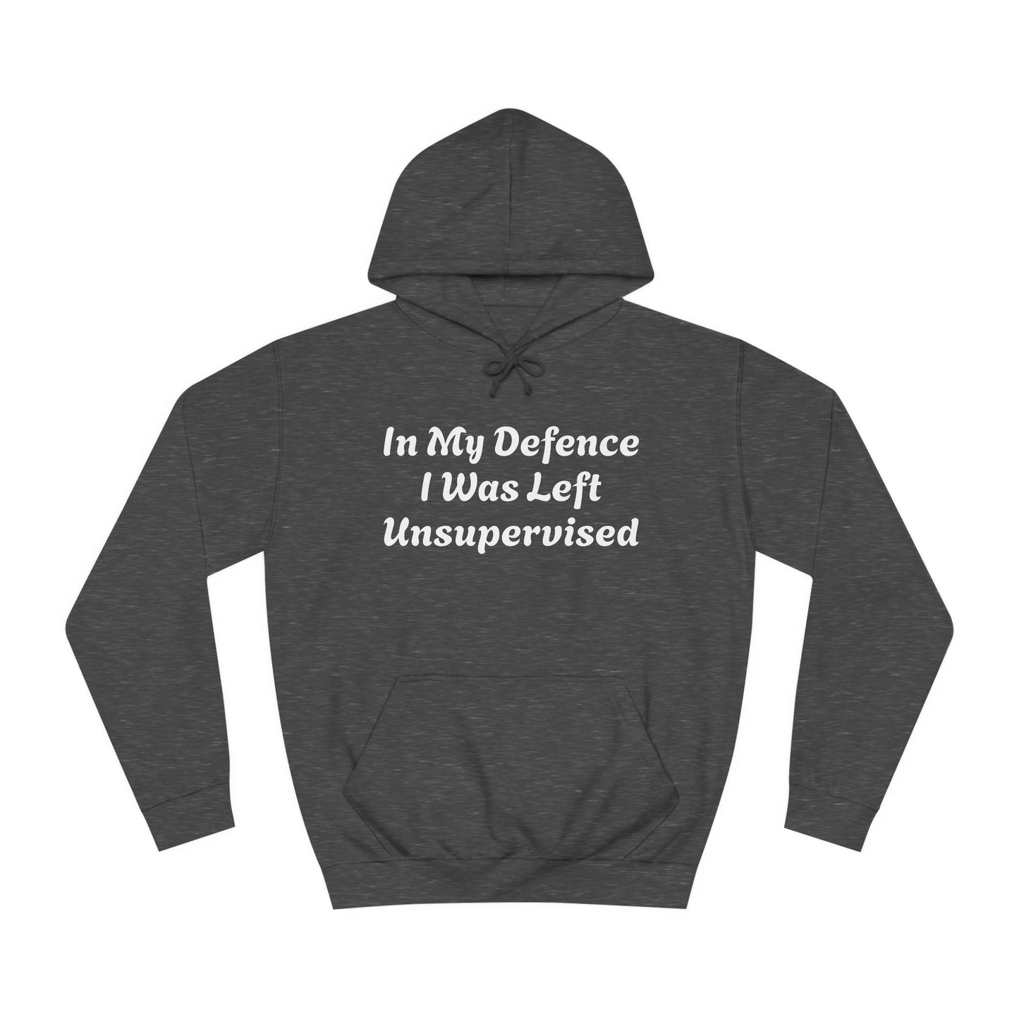 In my Defence I was left Unsupervised Unisex Hoodie Printify