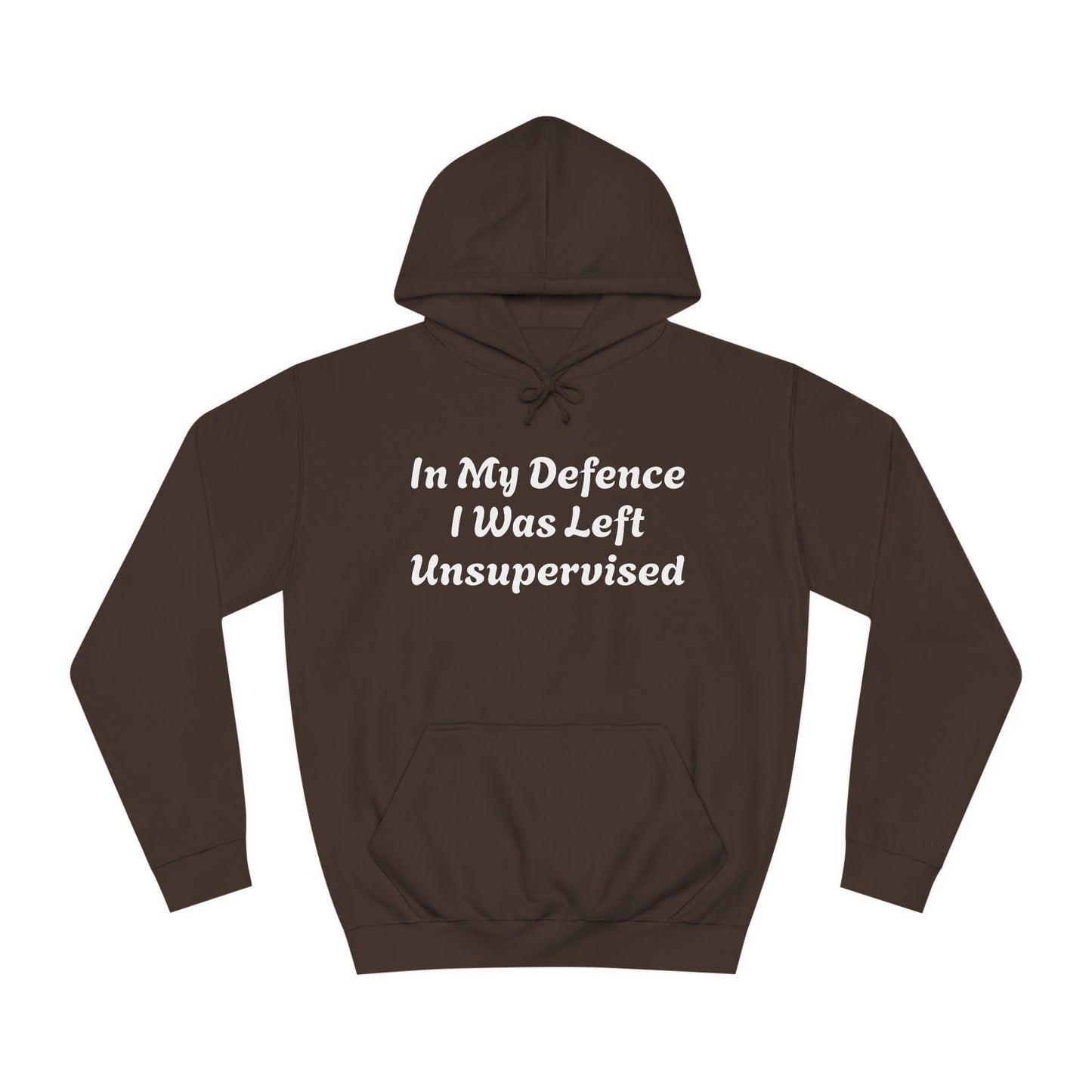 In my Defence I was left Unsupervised Unisex Hoodie Printify