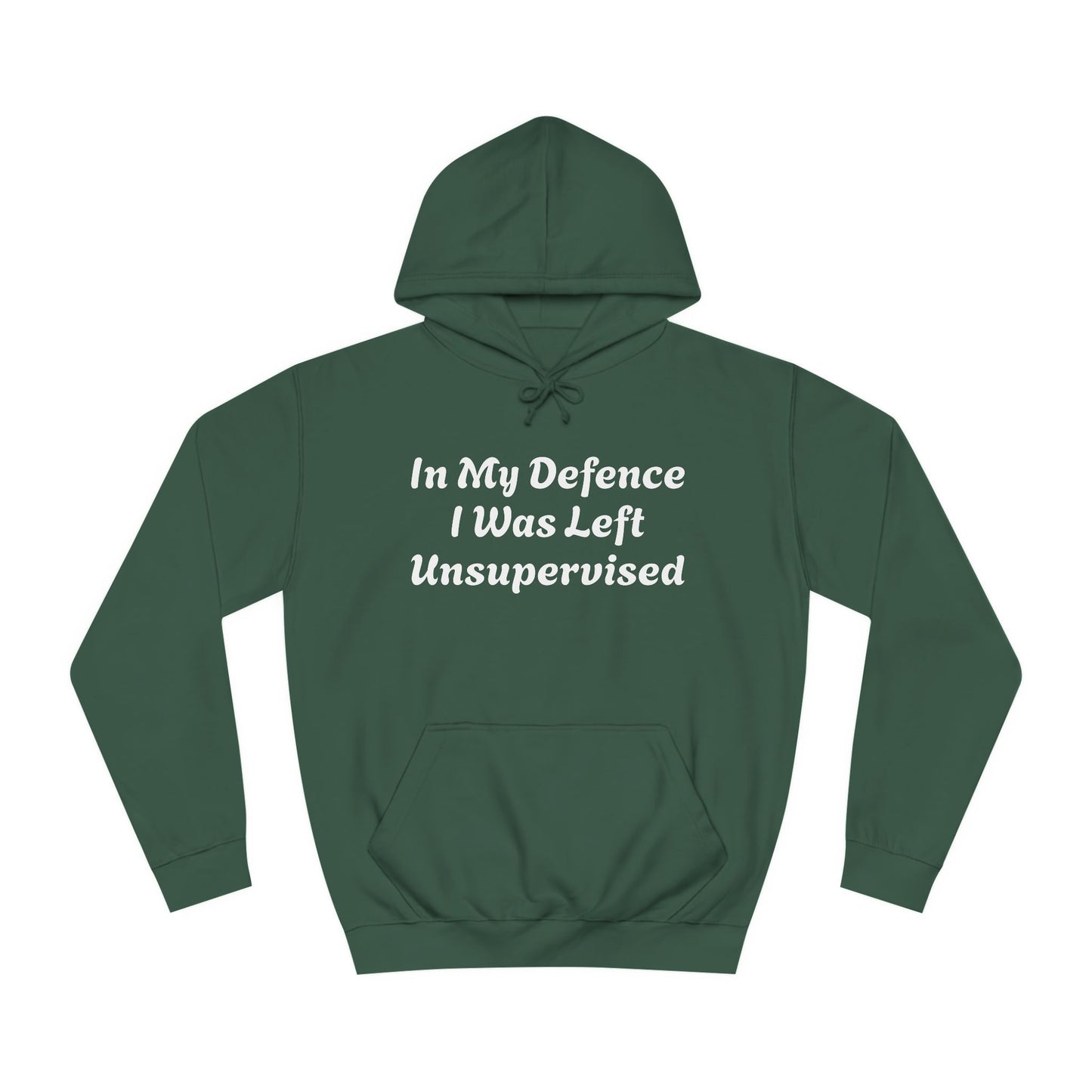 In my Defence I was left Unsupervised Unisex Hoodie
