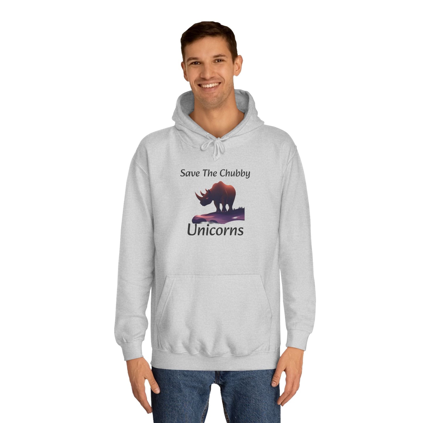 Save the Chubby Unicorns Fleece Lined Unisex Elite Hoodie