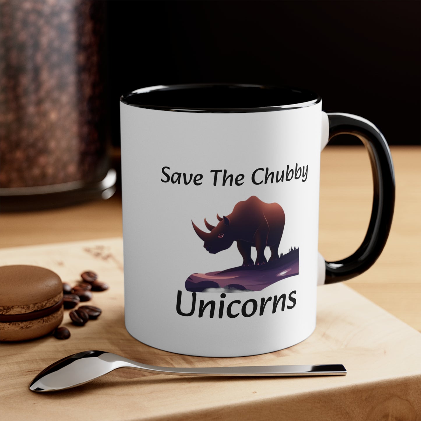 Save the Chubby Unicorns Accent Coffee Mug, 11oz - KNACK