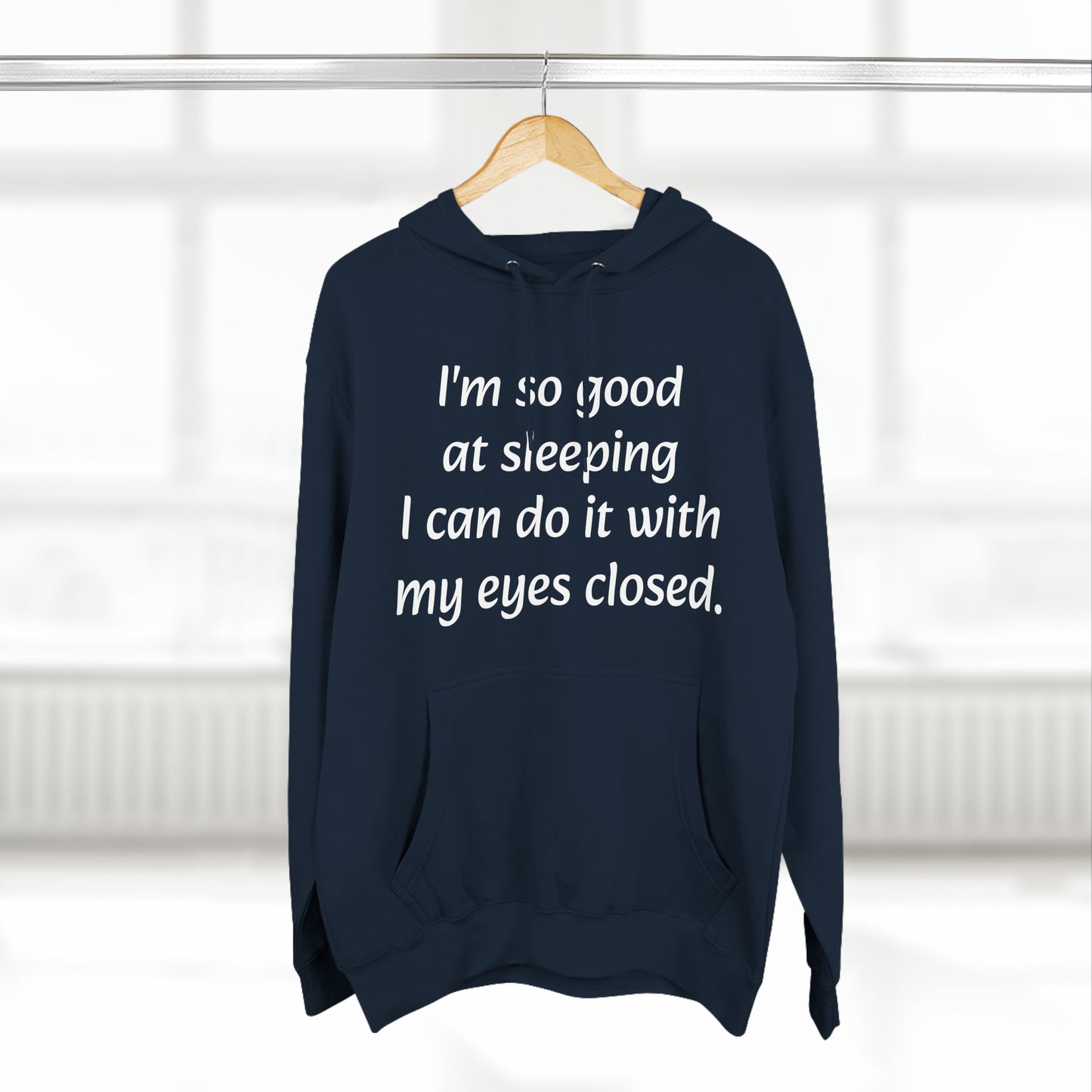 I'm so good at sleeping, I can do it with my eyes closed Unisex Fleece Hoodie - KNACK