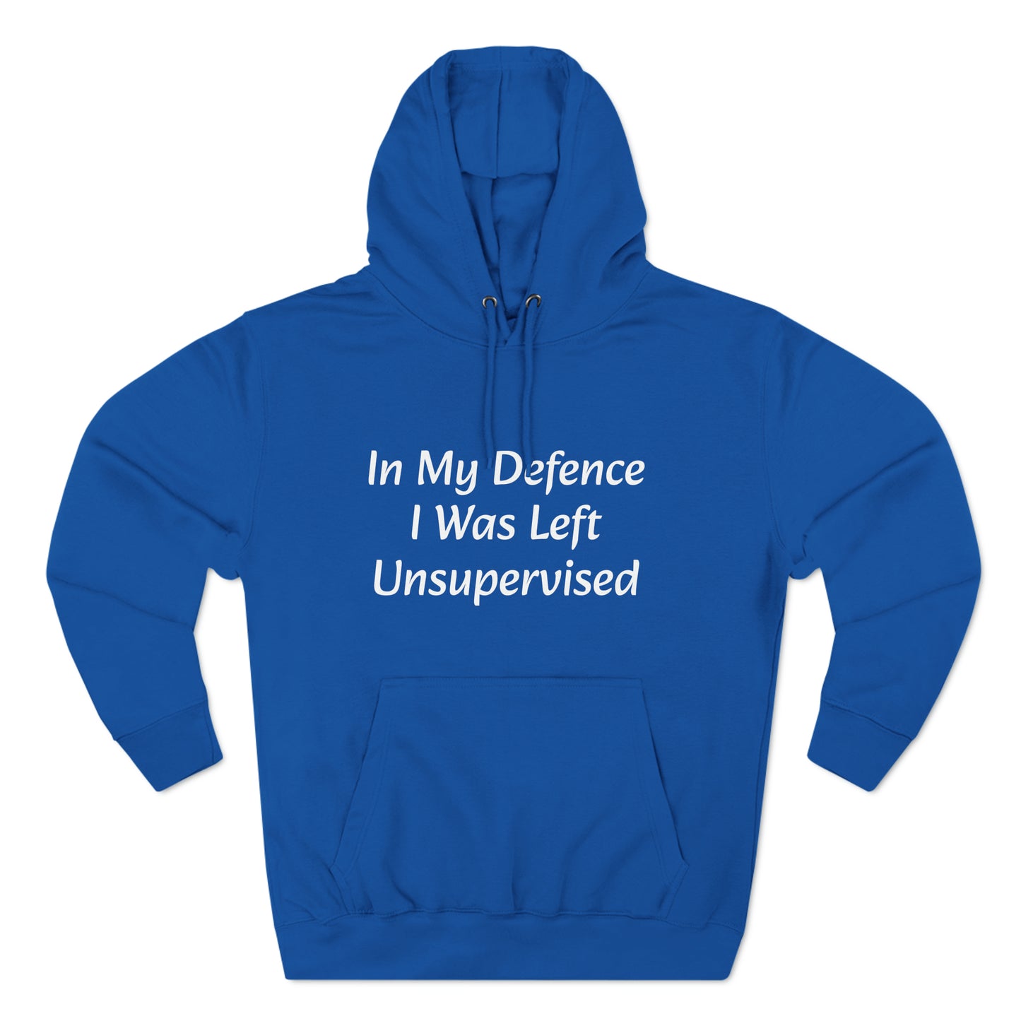 In My Defence i  Was left unsupervised  Fleece Unisex Elite Hoodie - KNACK