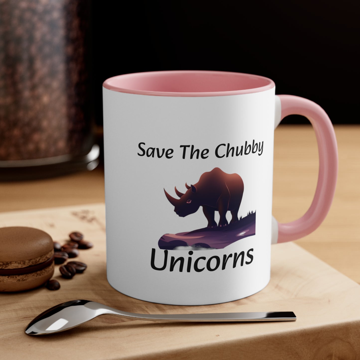 Save the Chubby Unicorns Accent Coffee Mug, 11oz - KNACK