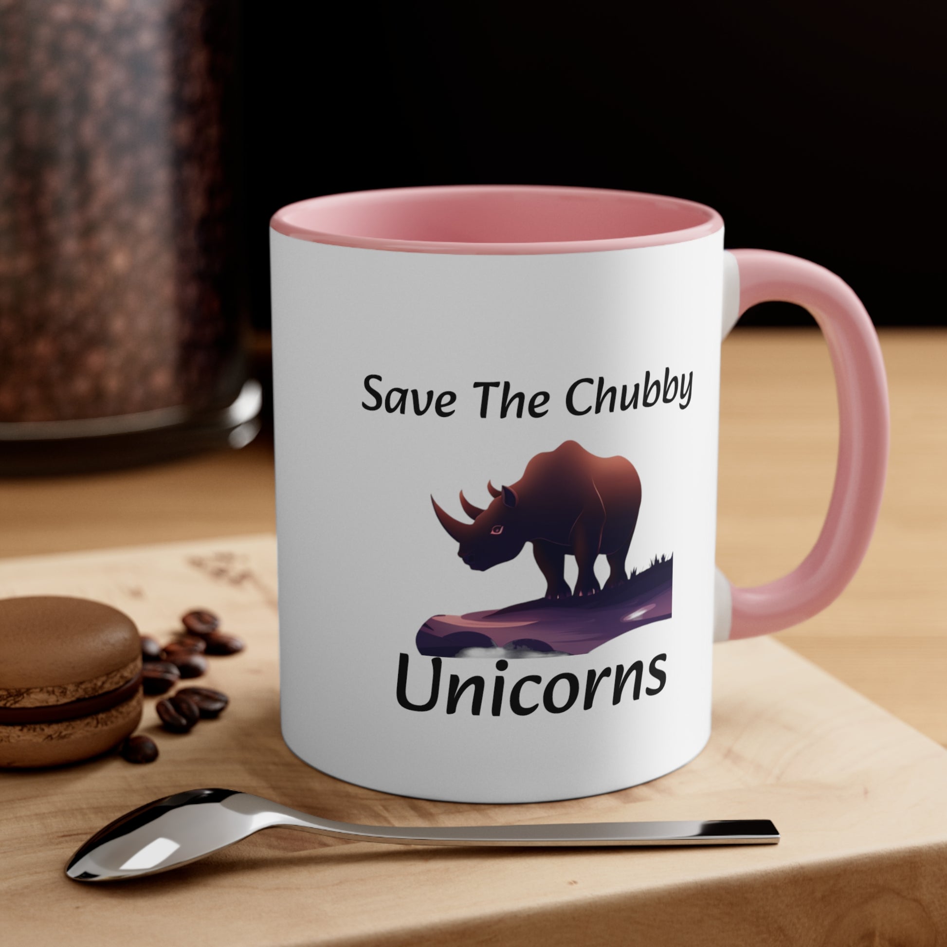 Save the Chubby Unicorns Accent Coffee Mug, 11oz - KNACK