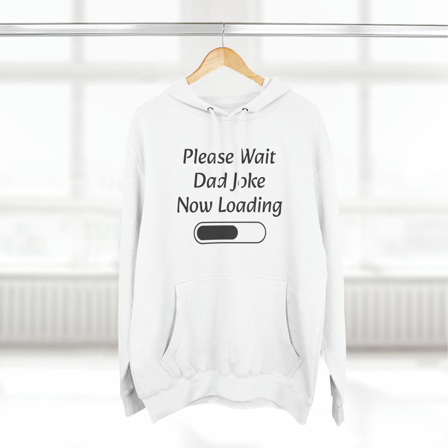 Please wait dad joke now loading Fleece Unisex Elite Hoodie - KNACK