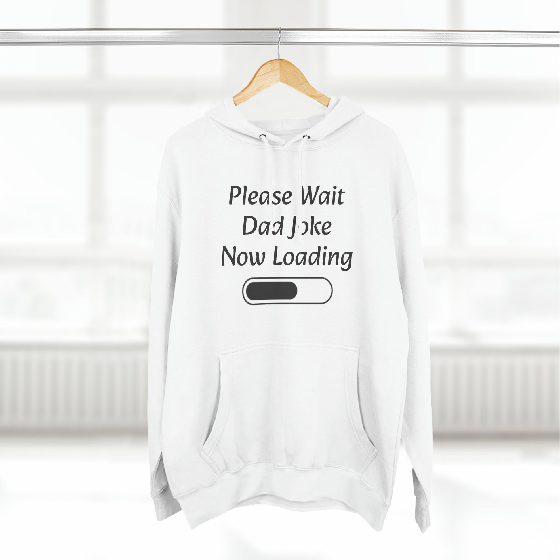 Please wait dad joke now loading Fleece Unisex Elite Hoodie - KNACK