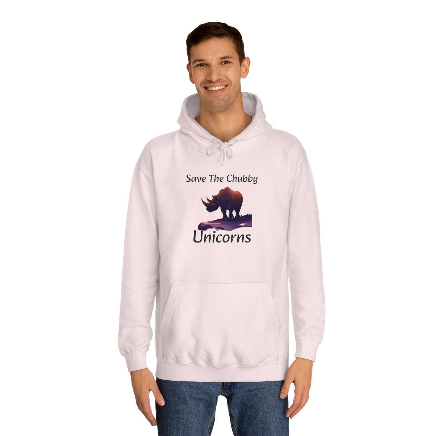 Save the Chubby Unicorns Fleece Lined Unisex Elite Hoodie