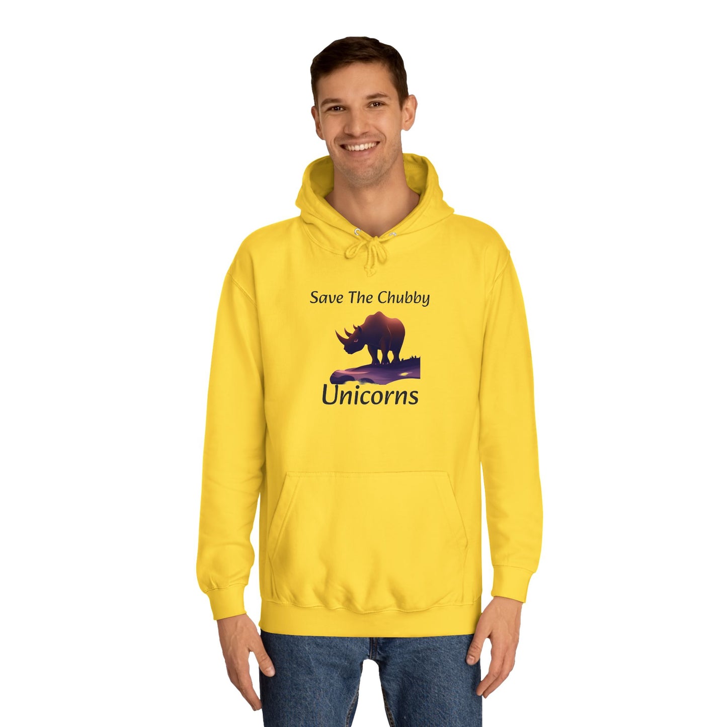 Save the Chubby Unicorns Fleece Lined Unisex Elite Hoodie