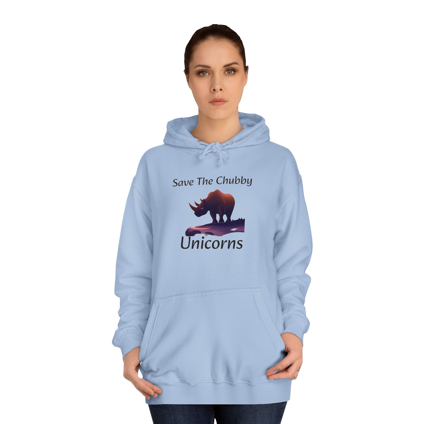 Save the Chubby Unicorns Fleece Lined Unisex Elite Hoodie