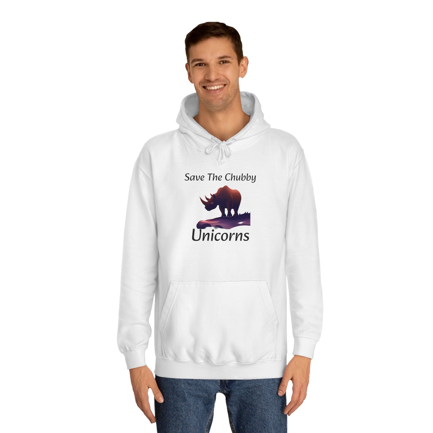 Save the Chubby Unicorns Fleece Lined Unisex Elite Hoodie