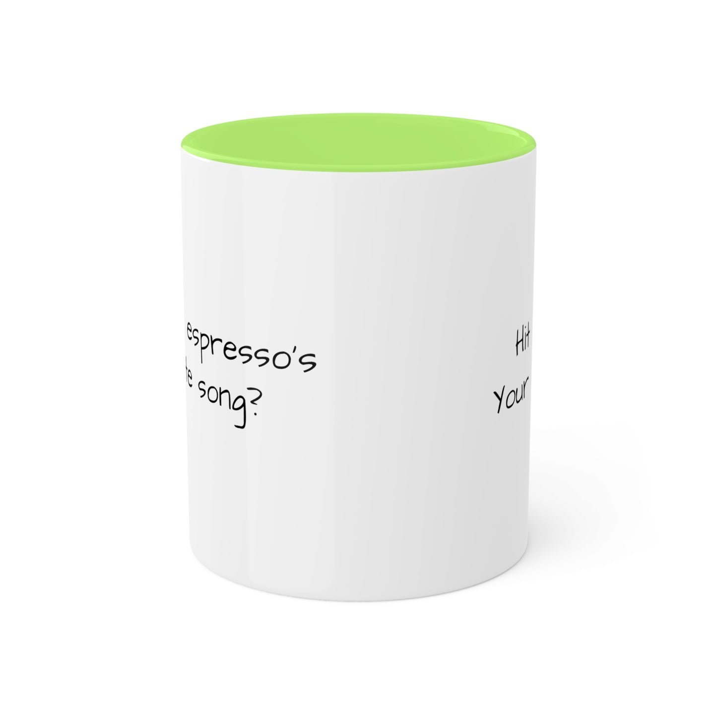 What's an espresso's favorite song? Colorful Mugs, 11oz - KNACK
