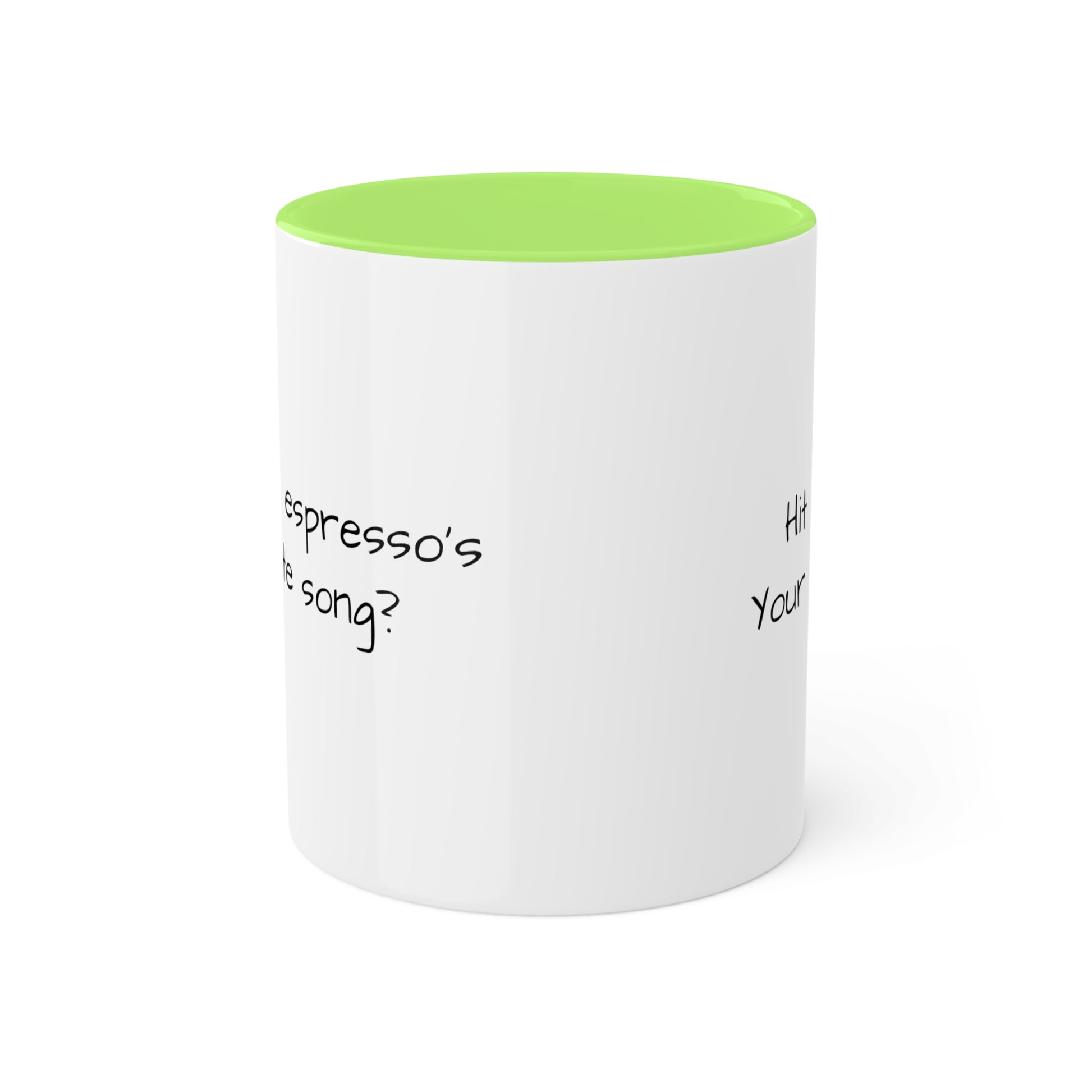 What's an espresso's favorite song? Colorful Mugs, 11oz - KNACK