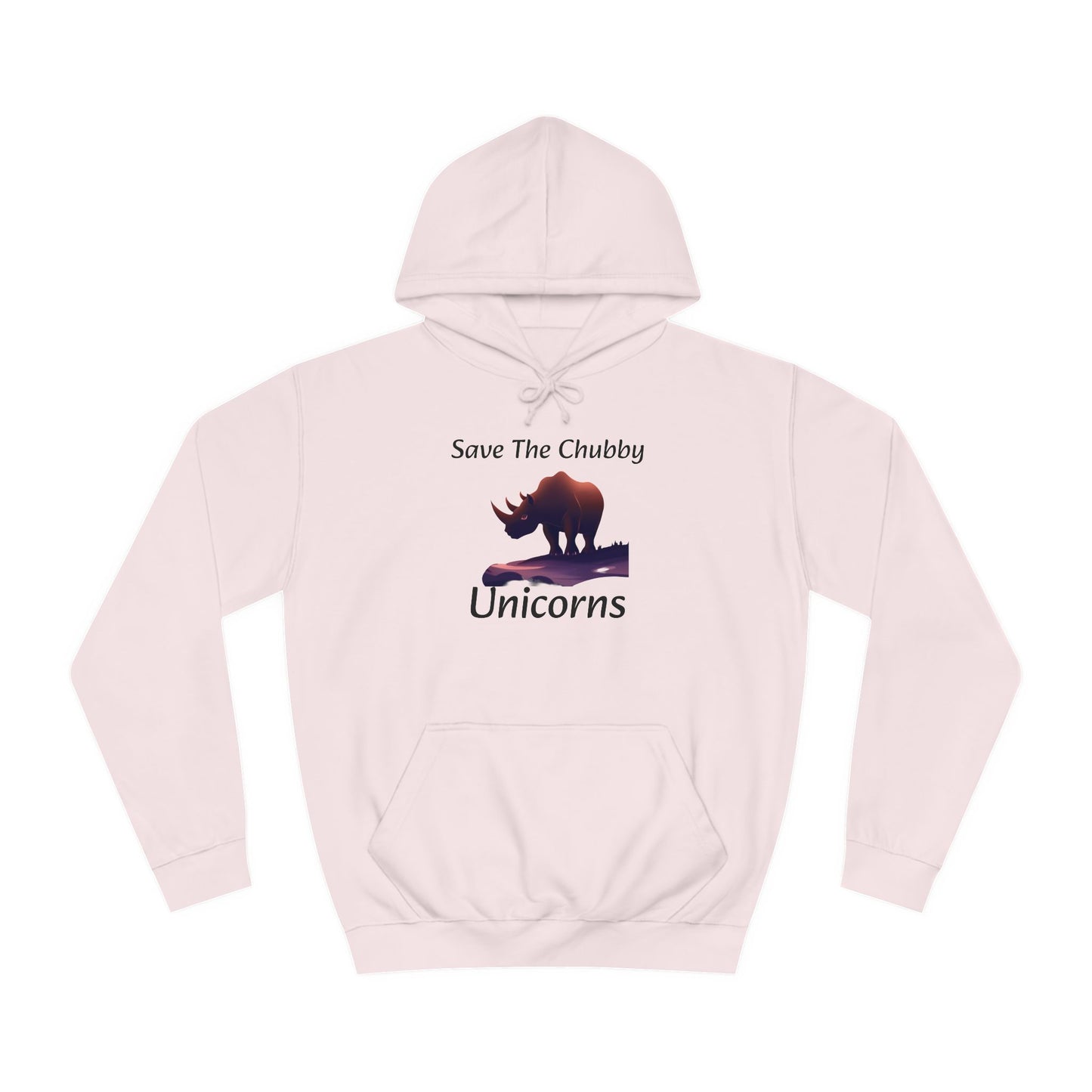 Save the Chubby Unicorns Fleece Lined Unisex Elite Hoodie