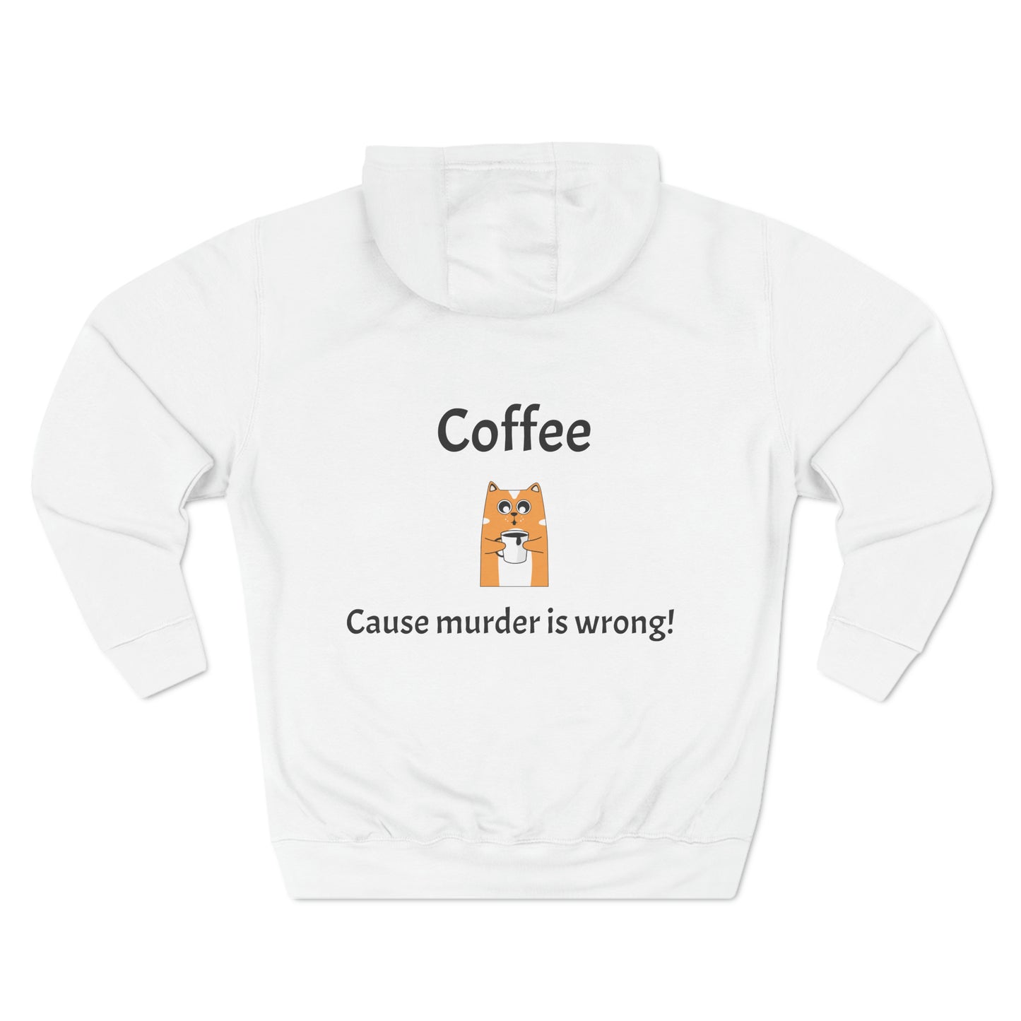 Coffee, Cause murder is wrong Fleece Unisex Elite Hoodie - KNACK