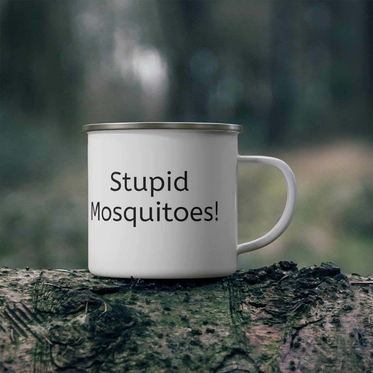 Stupid Mosquitoes Enamel Camping Mug - KNACK