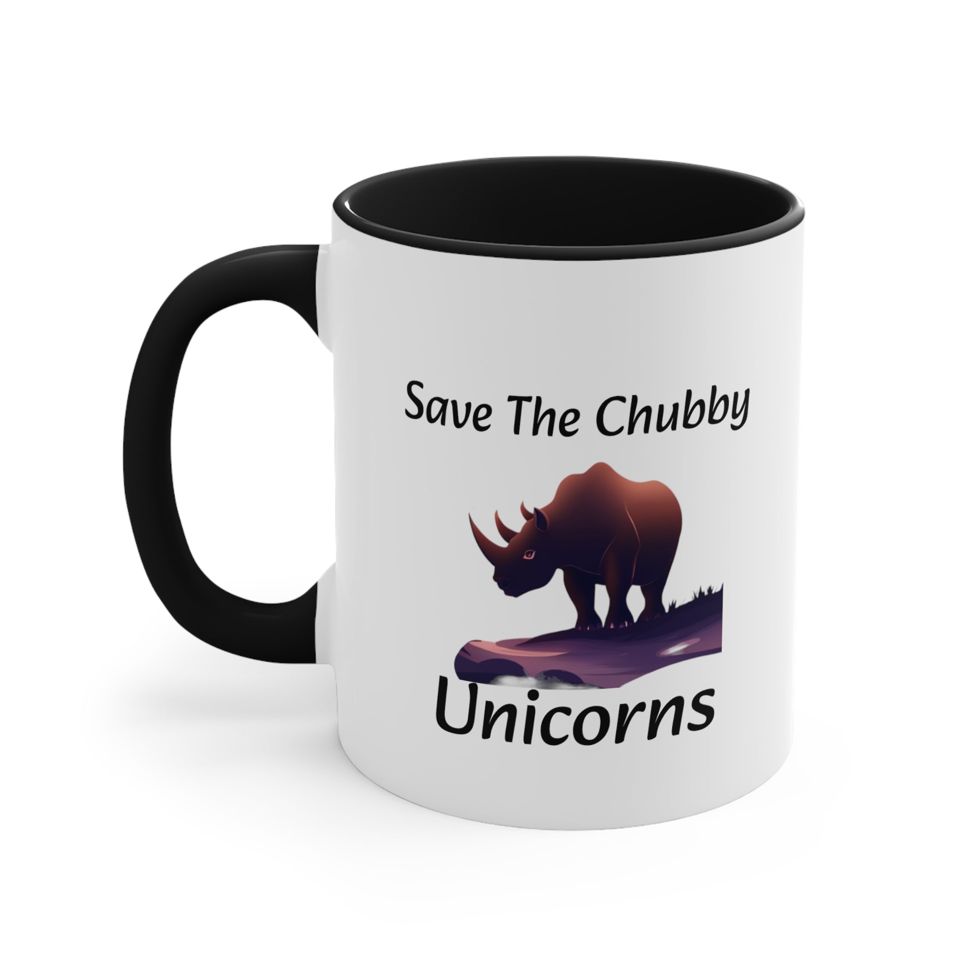 Save the Chubby Unicorns Accent Coffee Mug, 11oz - KNACK