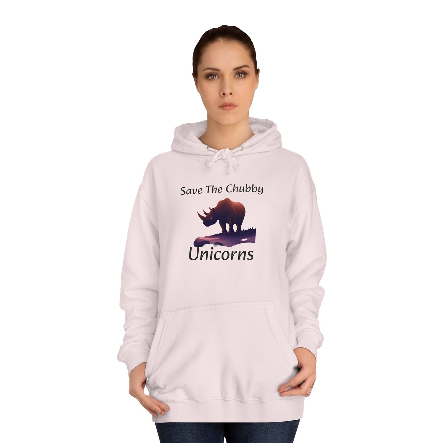 Save the Chubby Unicorns Fleece Lined Unisex Elite Hoodie