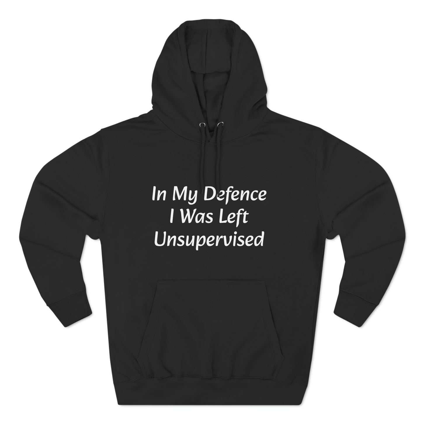 In My Defence i  Was left unsupervised  Fleece Unisex Elite Hoodie - KNACK