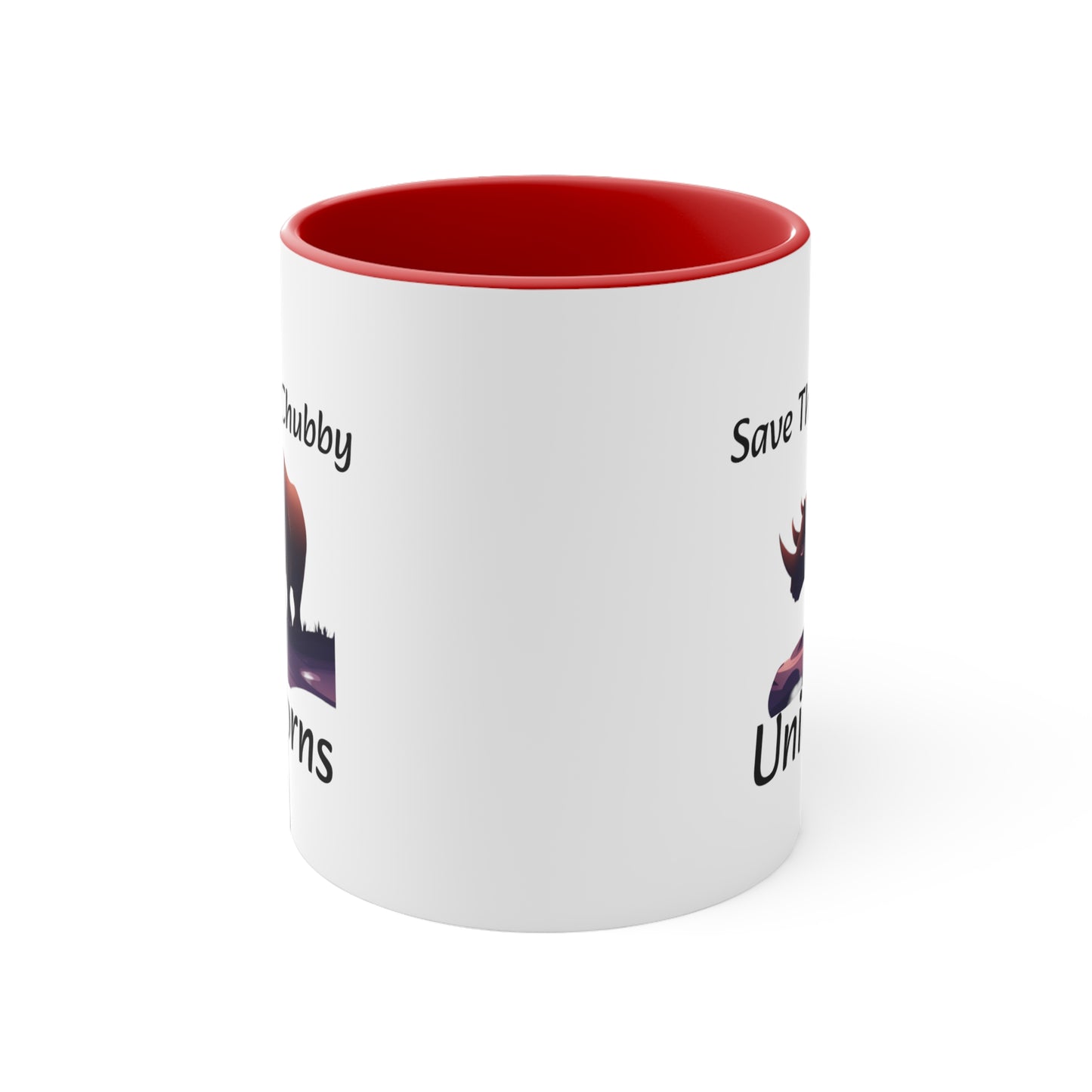 Save the Chubby Unicorns Accent Coffee Mug, 11oz - KNACK