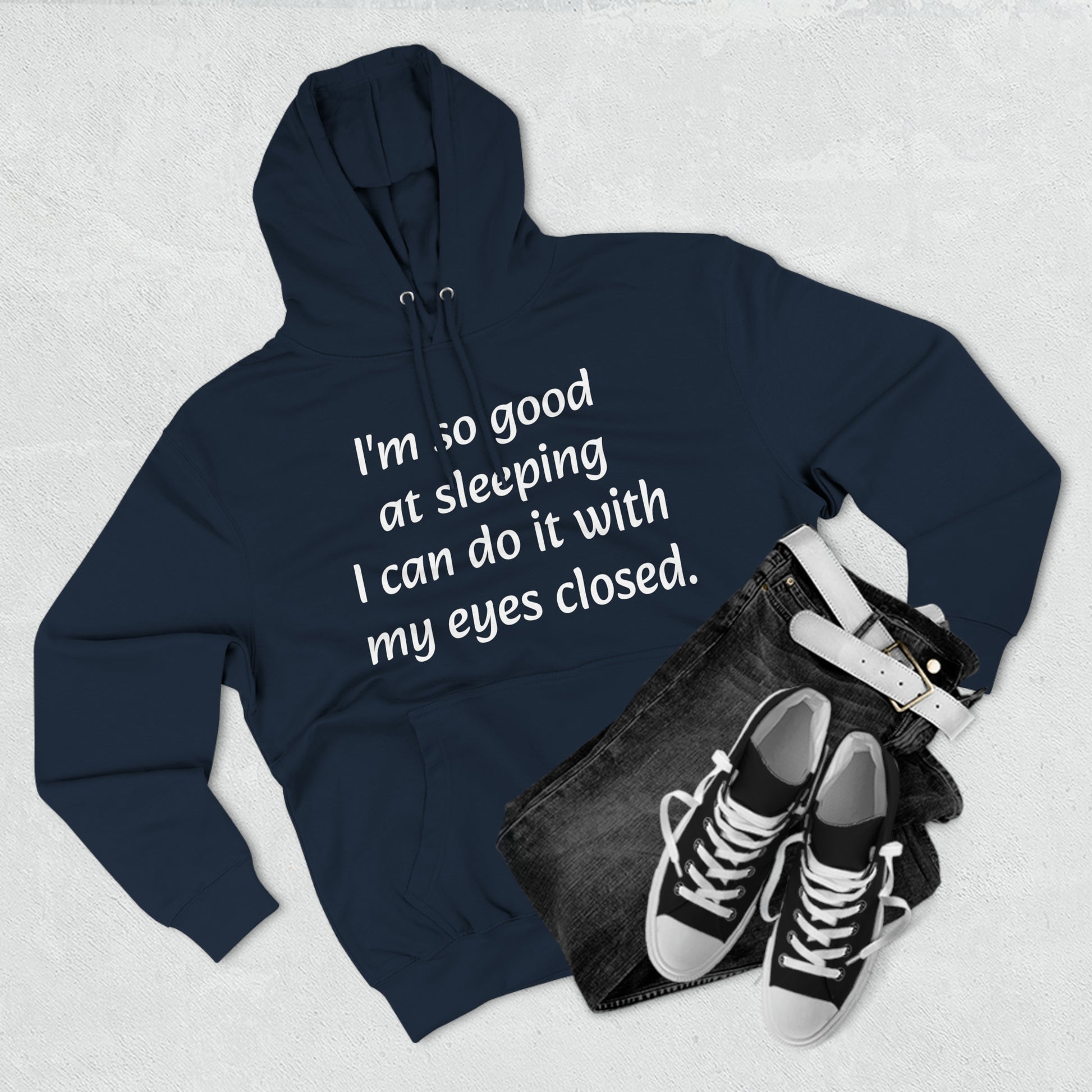 I'm so good at sleeping, I can do it with my eyes closed Unisex Fleece Hoodie - KNACK