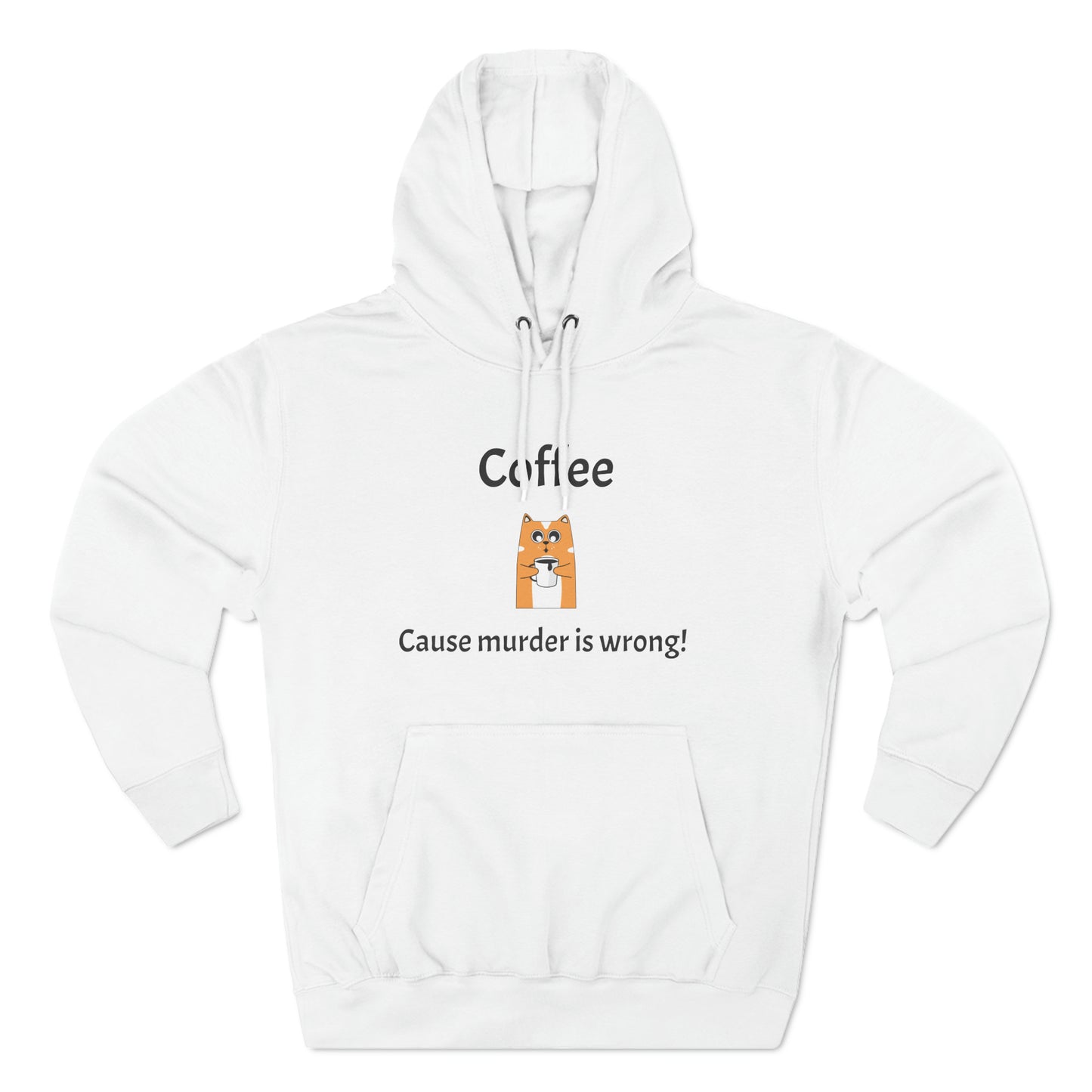 Coffee, Cause murder is wrong Fleece Unisex Elite Hoodie - KNACK