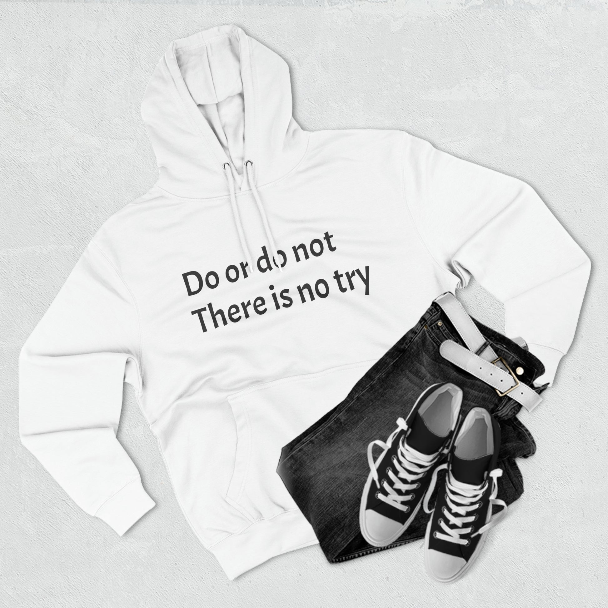 Do or do not there is no try Fleece Unisex Elite Hoodie - KNACK