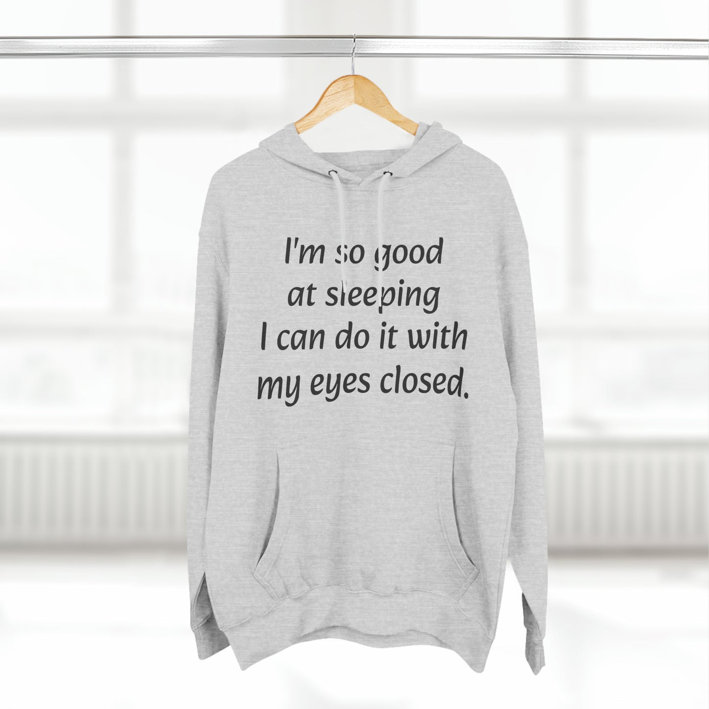 I'm so good at sleeping, I can do it with my eyes closed Unisex Fleece Hoodie - KNACK