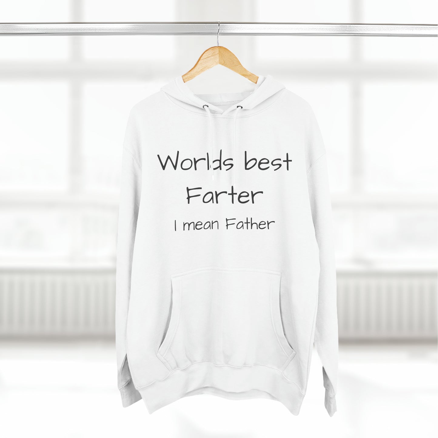 Worlds best farter Three-Panel Fleece Unisex Elite Hoodie - KNACK